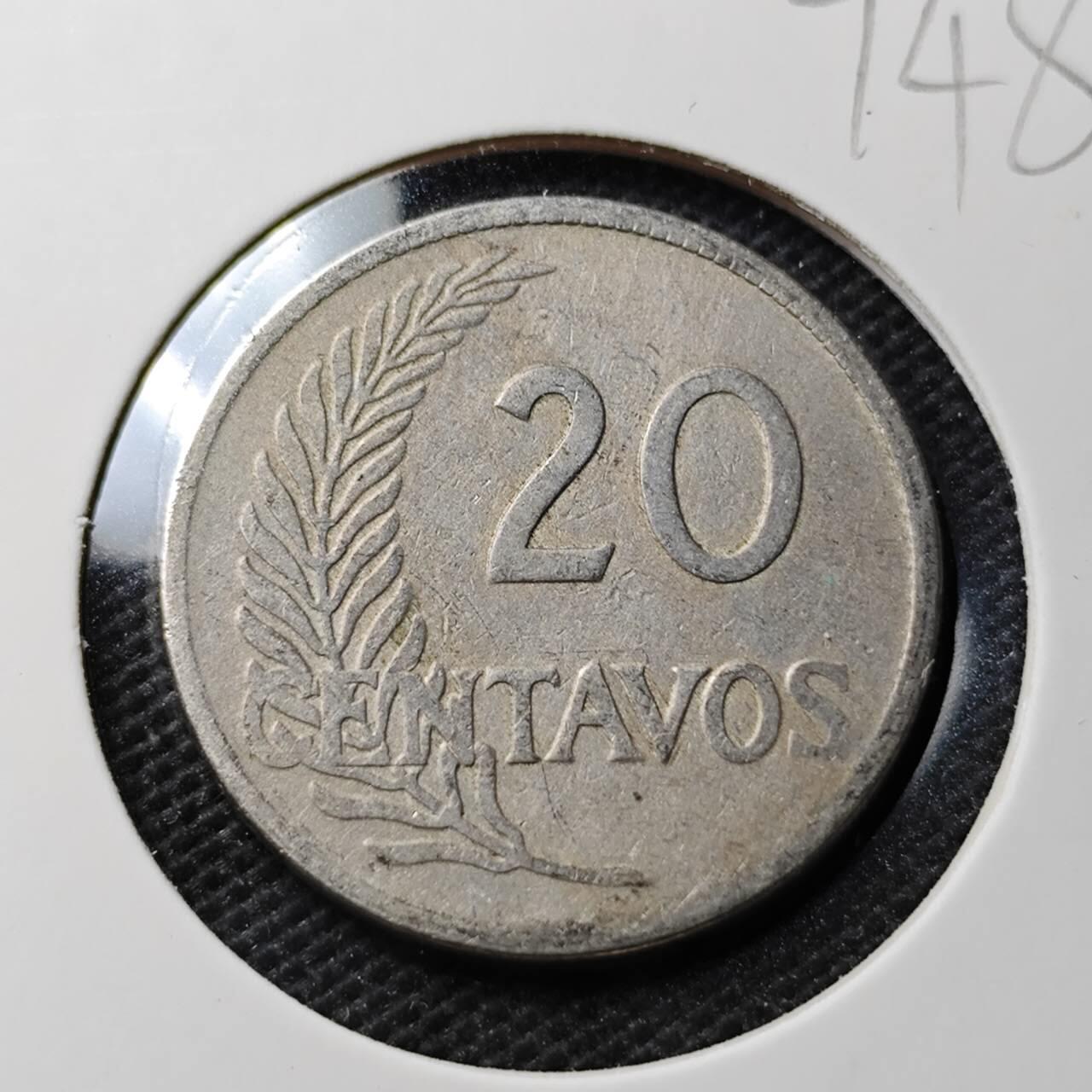 KK钱币收藏小铺  第374场  2月预留时间 周末发货  智利20分