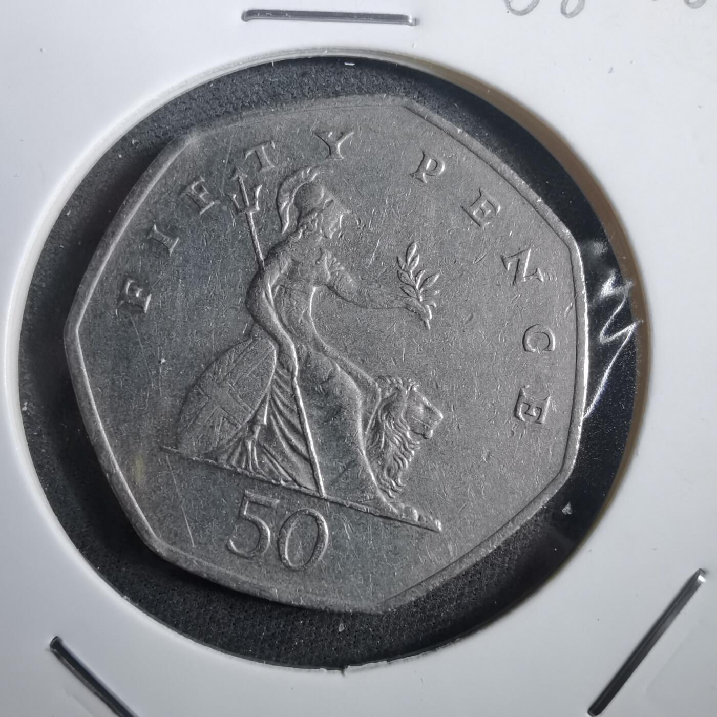 沼泽如烟--第908场 英国1997年50便士