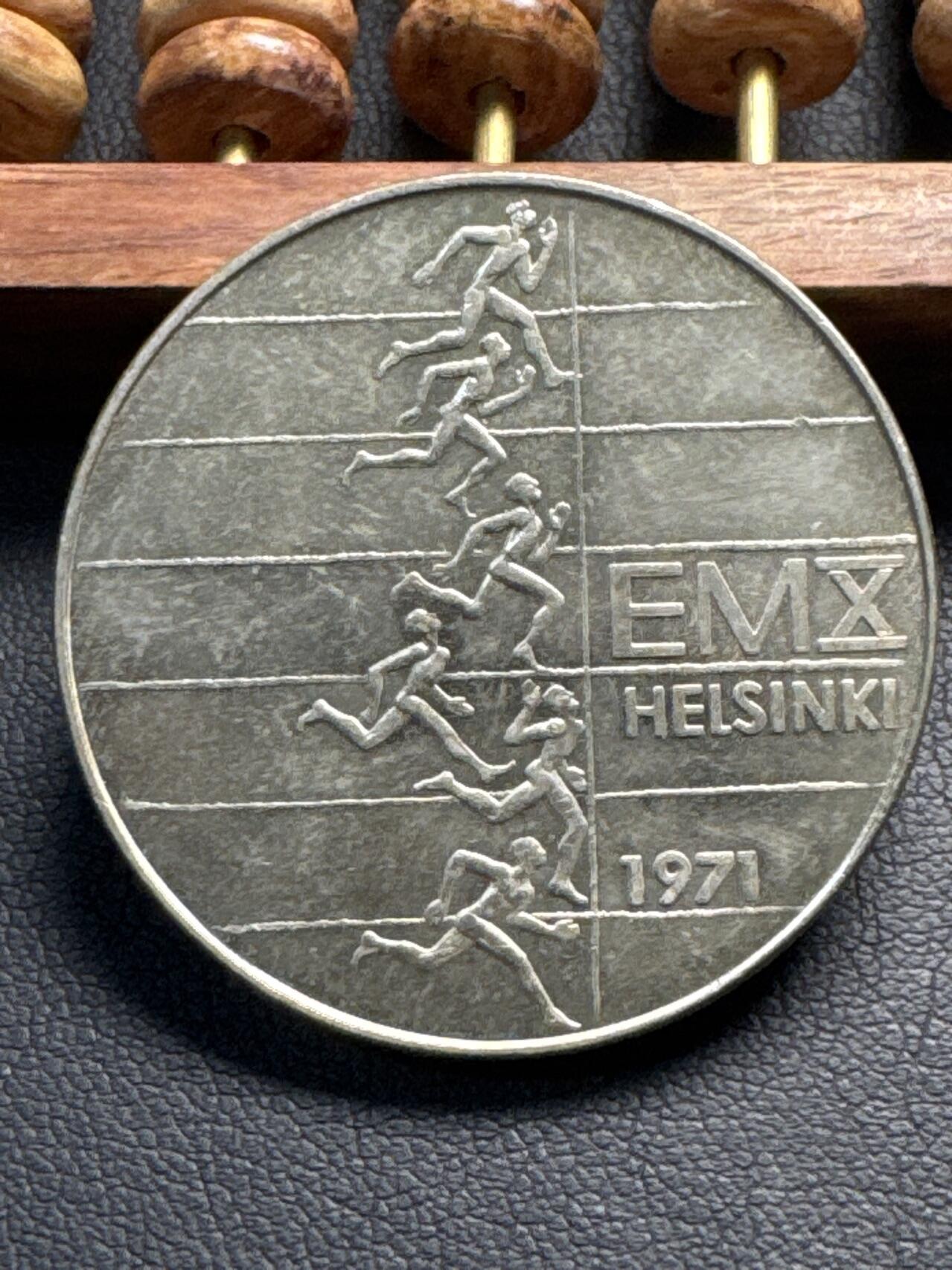 ❤️【币观天下】❤️ 第331期钱币拍卖- 2025.11.21周五晚上6点半场-长期征集拍品 芬兰纪念币体育运动1971年（赫尔辛基田径锦标赛）10马克银币