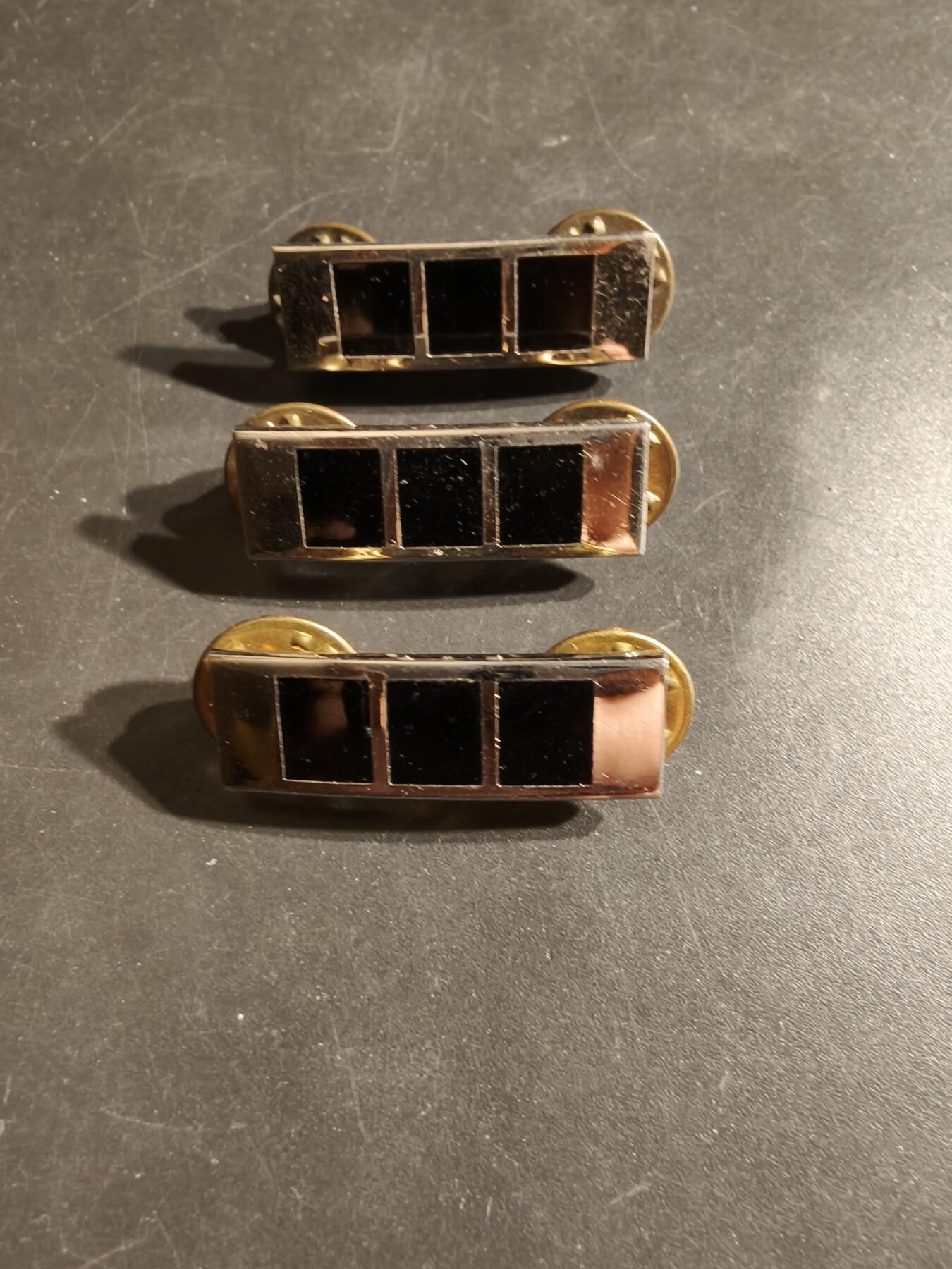 老王徽章第164期 美国陆军准尉金属军衔3枚 