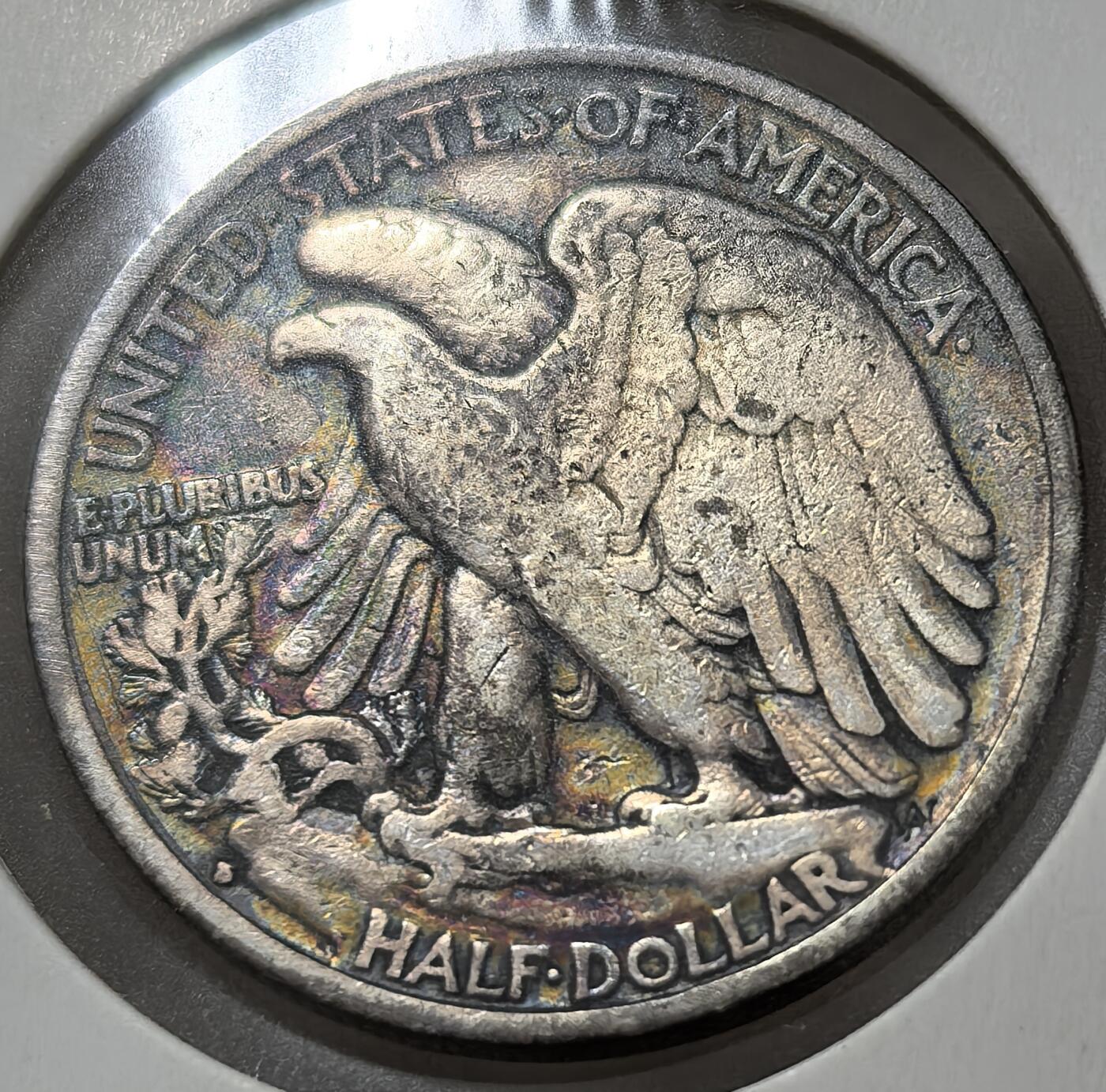 外国优质老铜币银币，周六九点倒数截拍，满百包邮，可寄存半年，喜欢朋友微信扫描二维码可直接参拍 美国1936年50分银币背五彩S版