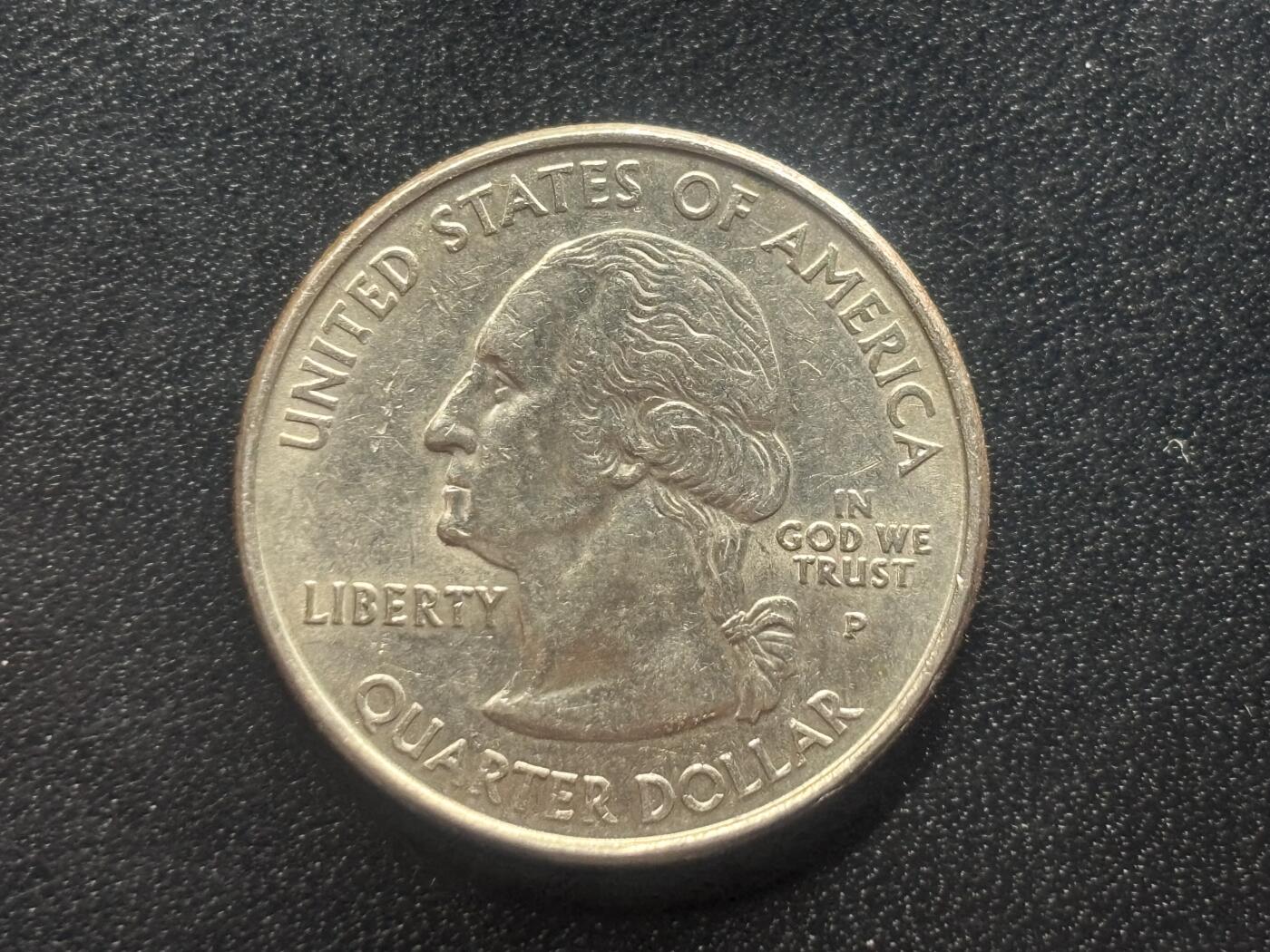 邮泉阁限时拍卖第三十六场 美洲硬币专场（硬币在国外。请付邮费6元。） 美国2000年¼美元纪念币P版