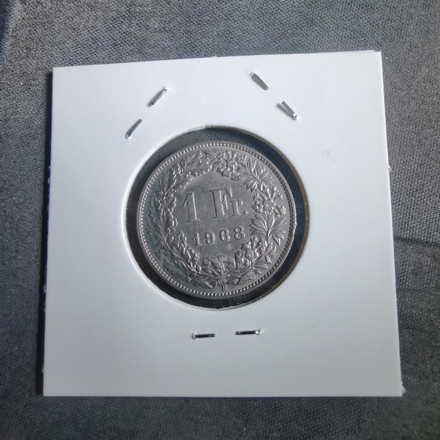 沼泽如烟--第908场 瑞士1968年1法郎