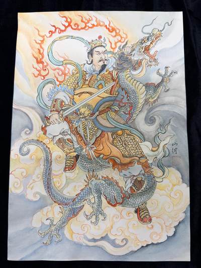 粤A卡牌第19期（11月23日22:00截拍） - 【大画原稿】青龙 画师：山河 