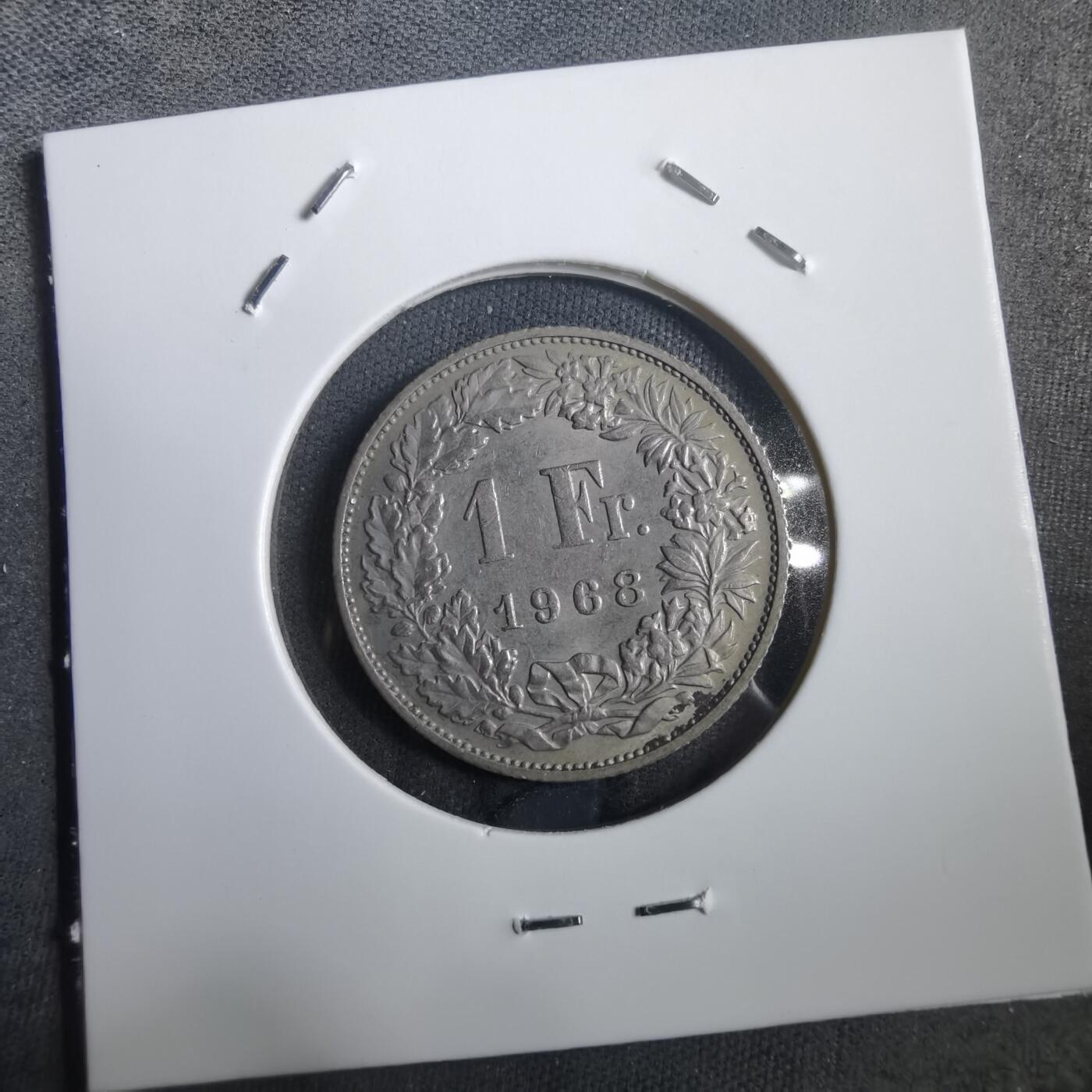 沼泽如烟--第908场 瑞士1968年1法郎