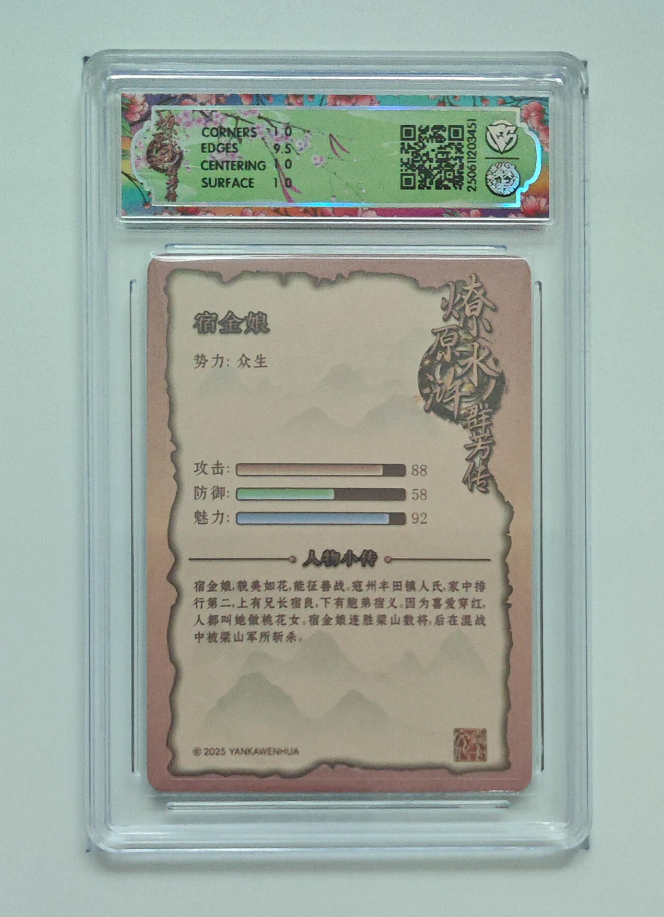 欢迎送拍、零成本上架，释放现金流，合理分配上拍卡品 【折光】玲姐 宿金娘 焱卡文化水浒群芳传（下）  分数：10p