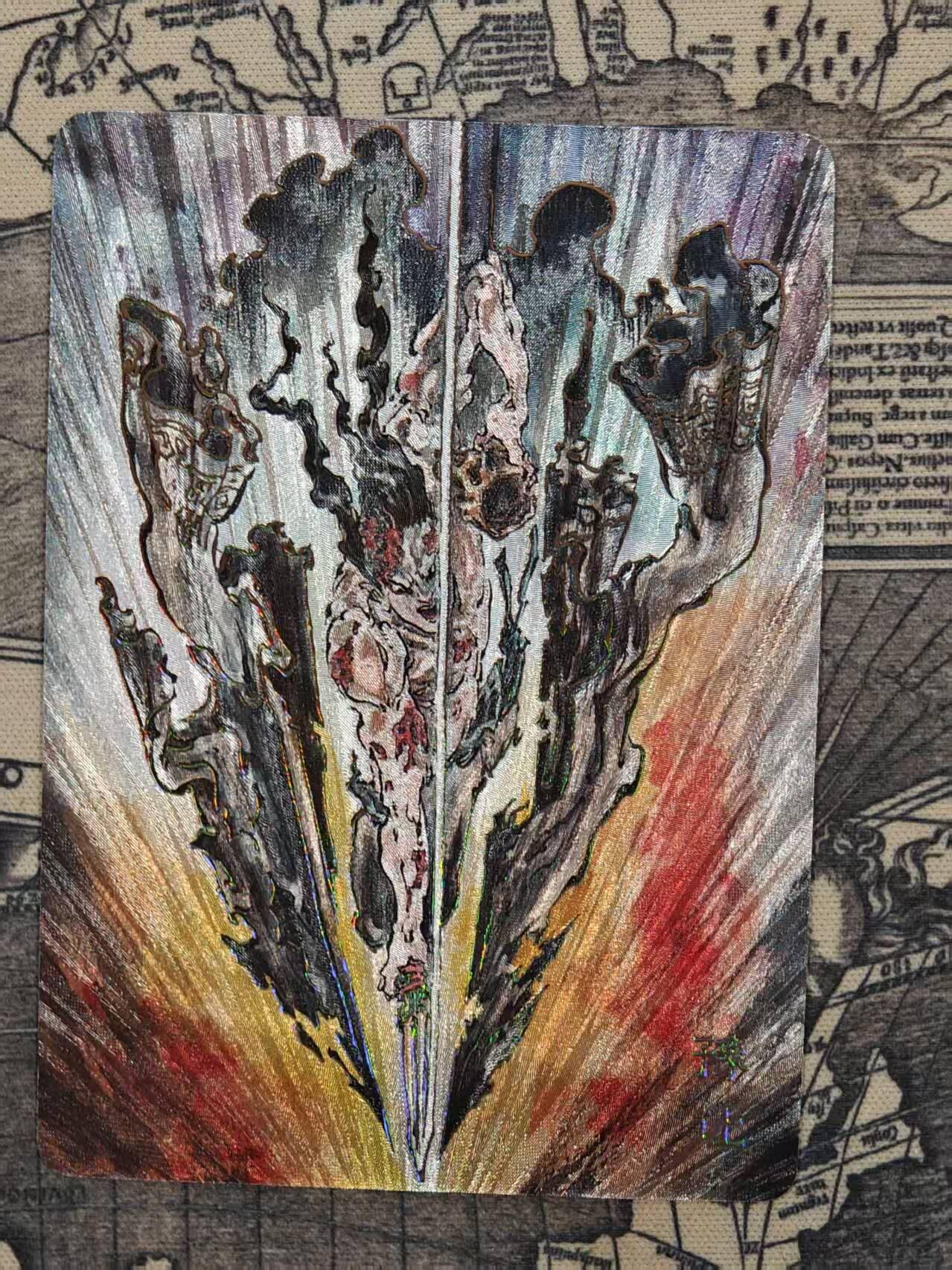 龙虎卡牌六四场 （无佣金，周六结拍，欢迎送拍） 冷烫粗闪卡 启读 刺客列传 沈鑫-豫让