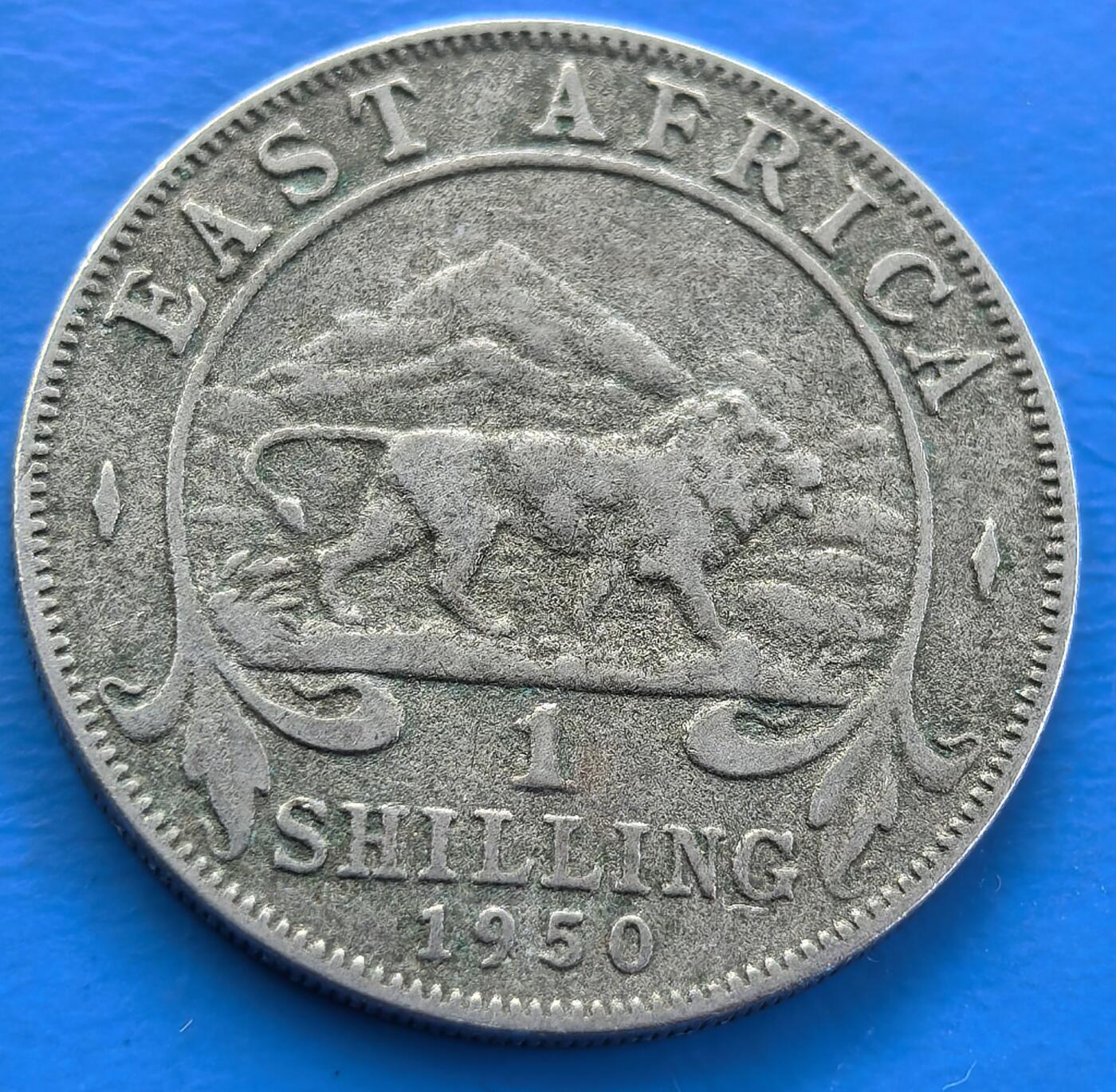 外国优质老铜币银币，周六九点倒数截拍，满百包邮，可寄存半年，喜欢朋友微信扫描二维码可直接参拍 东非1950年1戈比