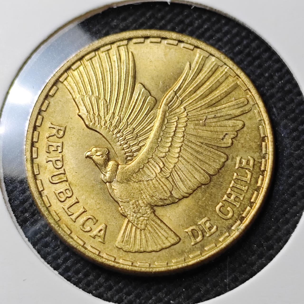 KK钱币收藏小铺  第374场  2月预留时间 周末发货  1969智利5分铜币 好品