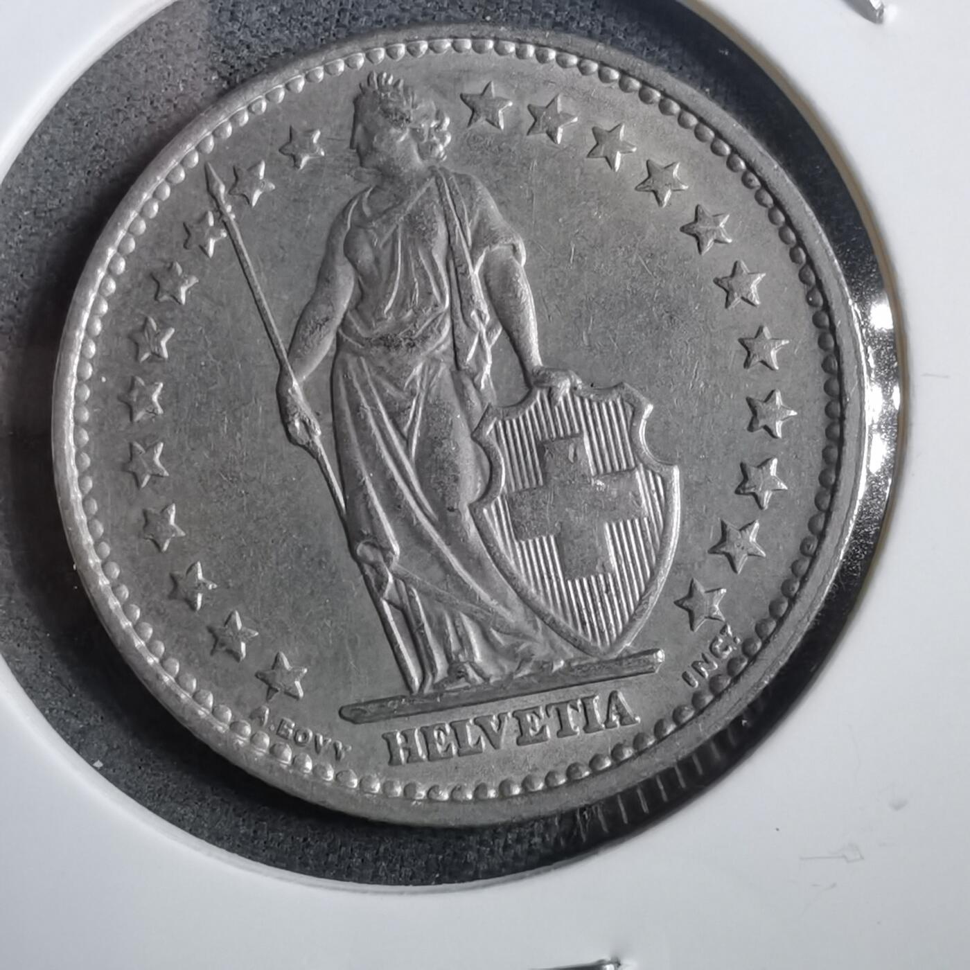 沼泽如烟--第908场 瑞士1968年2法郎