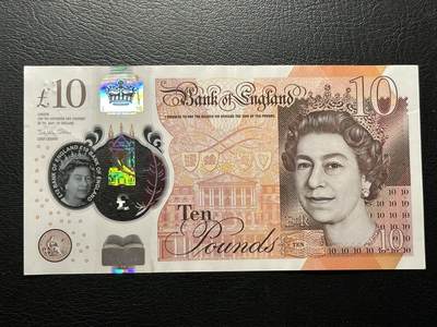 九十场（大更新） - 英国10镑，塑料钞！999豹子号，无47。流通美品