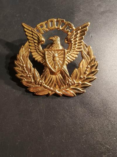 老王徽章第164期 - 美国预备军官团勤务营大檐帽帽徽 