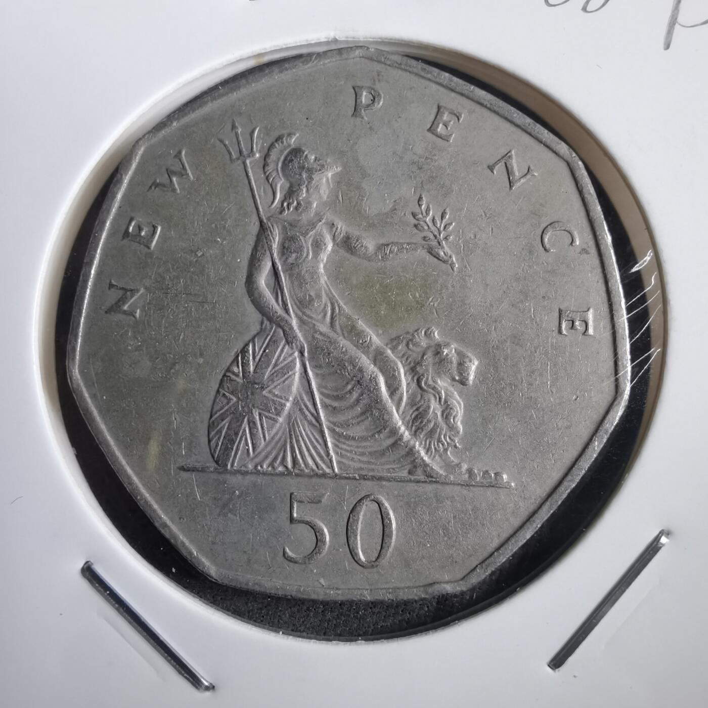 沼泽如烟--第908场 英国1969年50便士