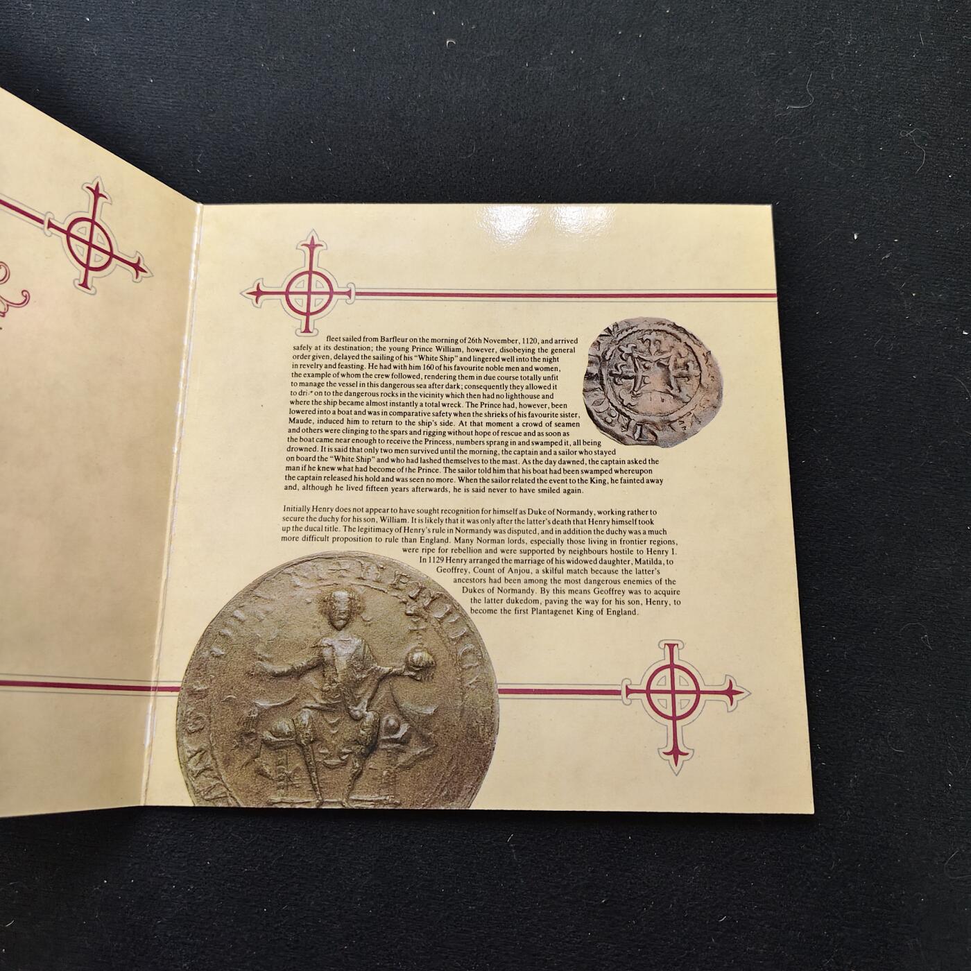 【全场包邮】纯粹捡漏拍479场（免费代拍第16场） 根西1989年2镑亨利一世官方封装纪念币-量10000