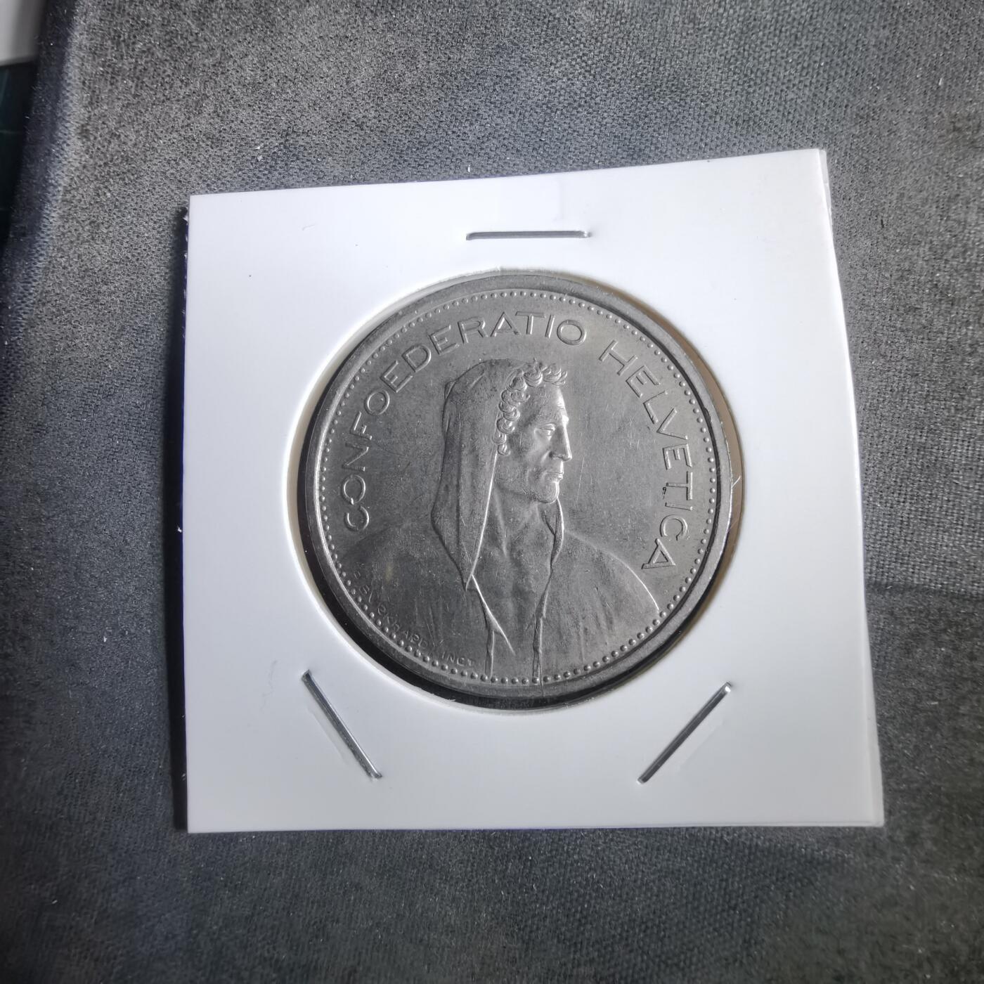 沼泽如烟--第908场 瑞士1968年5法郎