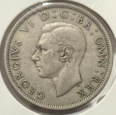 外国优质老铜币银币，周六九点倒数截拍，满百包邮，可寄存半年，喜欢朋友微信扫描二维码可直接参拍 - 英国1948年半克朗