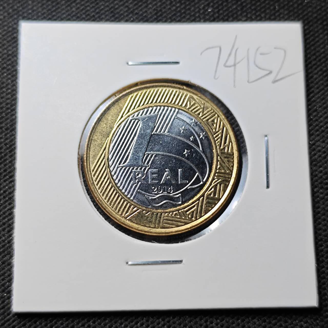 KK钱币收藏小铺  第374场  2月预留时间 周末发货  巴西1瑞尔双色币纪念币