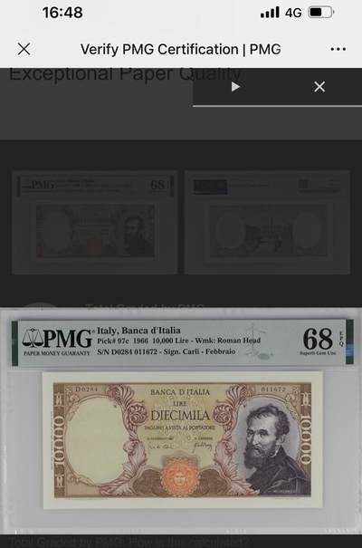 意大利 10000 pmg68冠军分 米开朗基罗 - 意大利 10000 pmg68冠军分 米开朗基罗