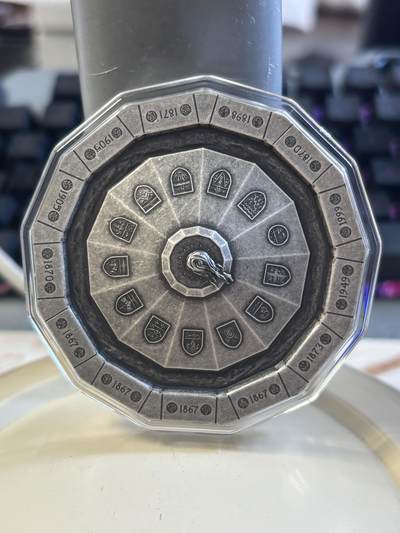 第182期拍卖 - 加拿大2019年国会山百年火焰纪念碑3盎司仿古银币，9999银，发行2500枚