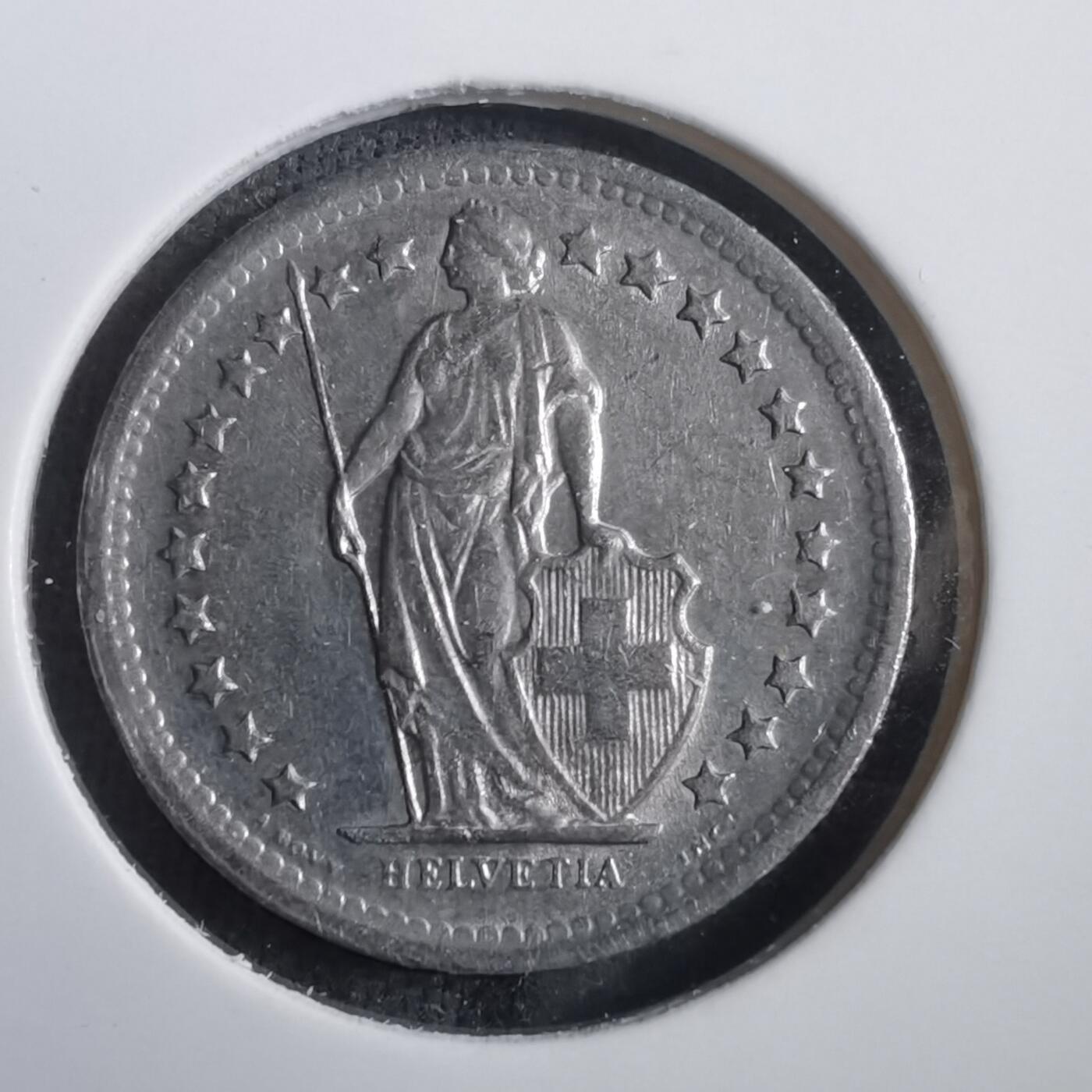 沼泽如烟--第908场 瑞士1968年½法郎