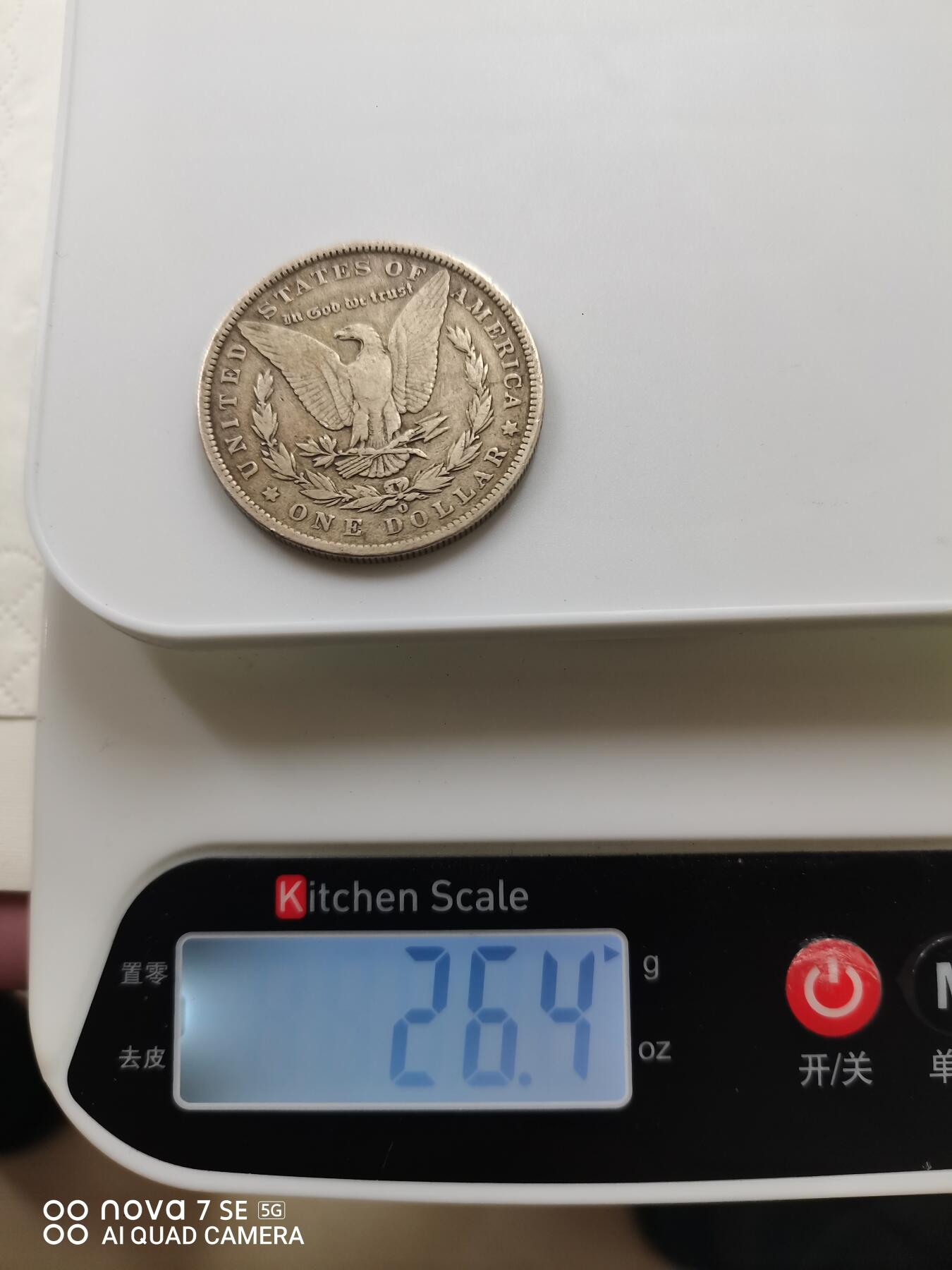 外国钱币 1889年美国鸽子银币