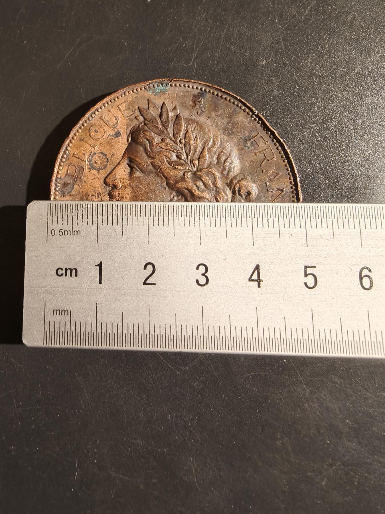 老王徽章第164期  法国诗歌竞赛大铜章    玛丽安娜     直径50mm.    重量57.6g