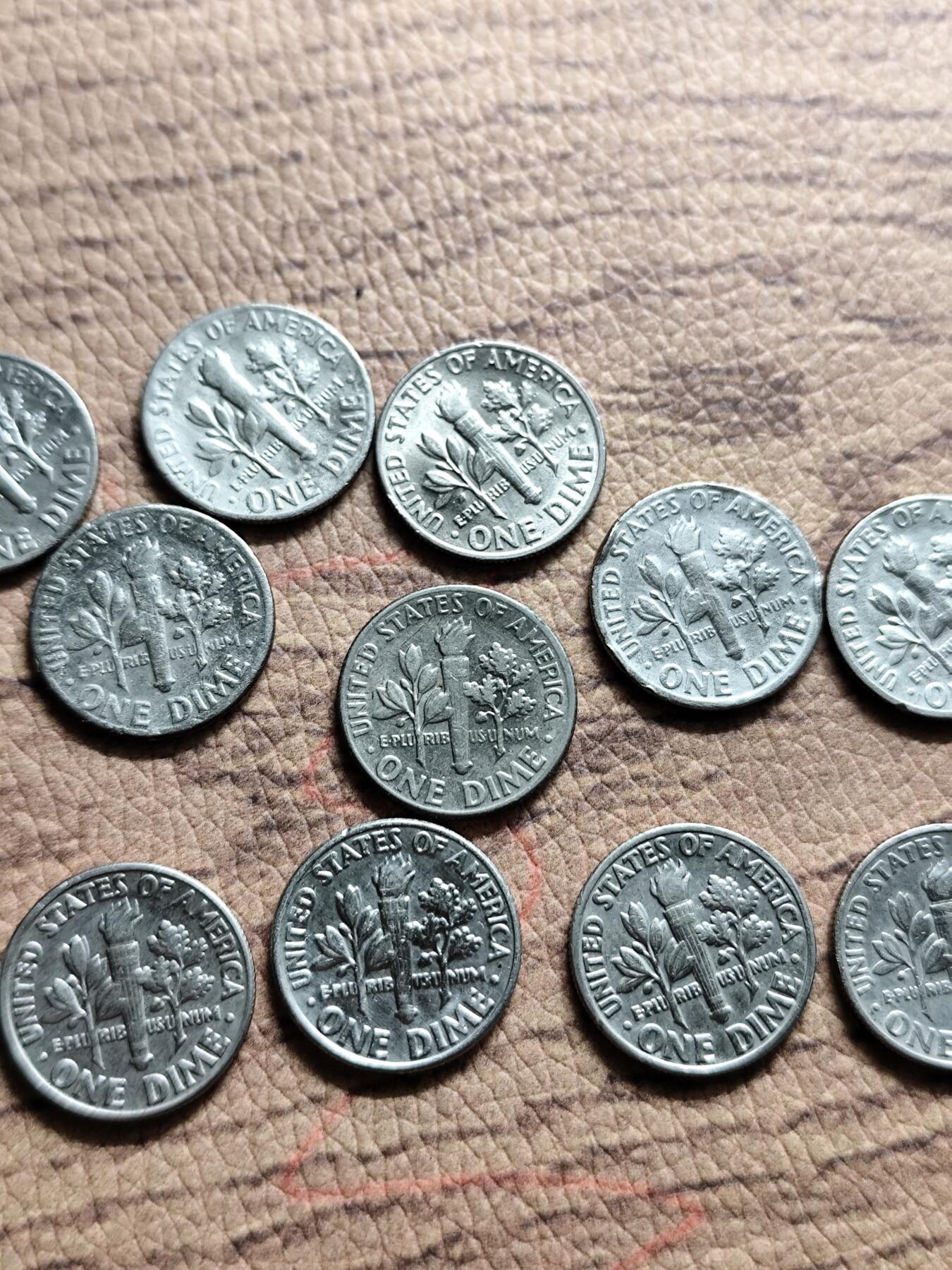 19枚美国 10美分