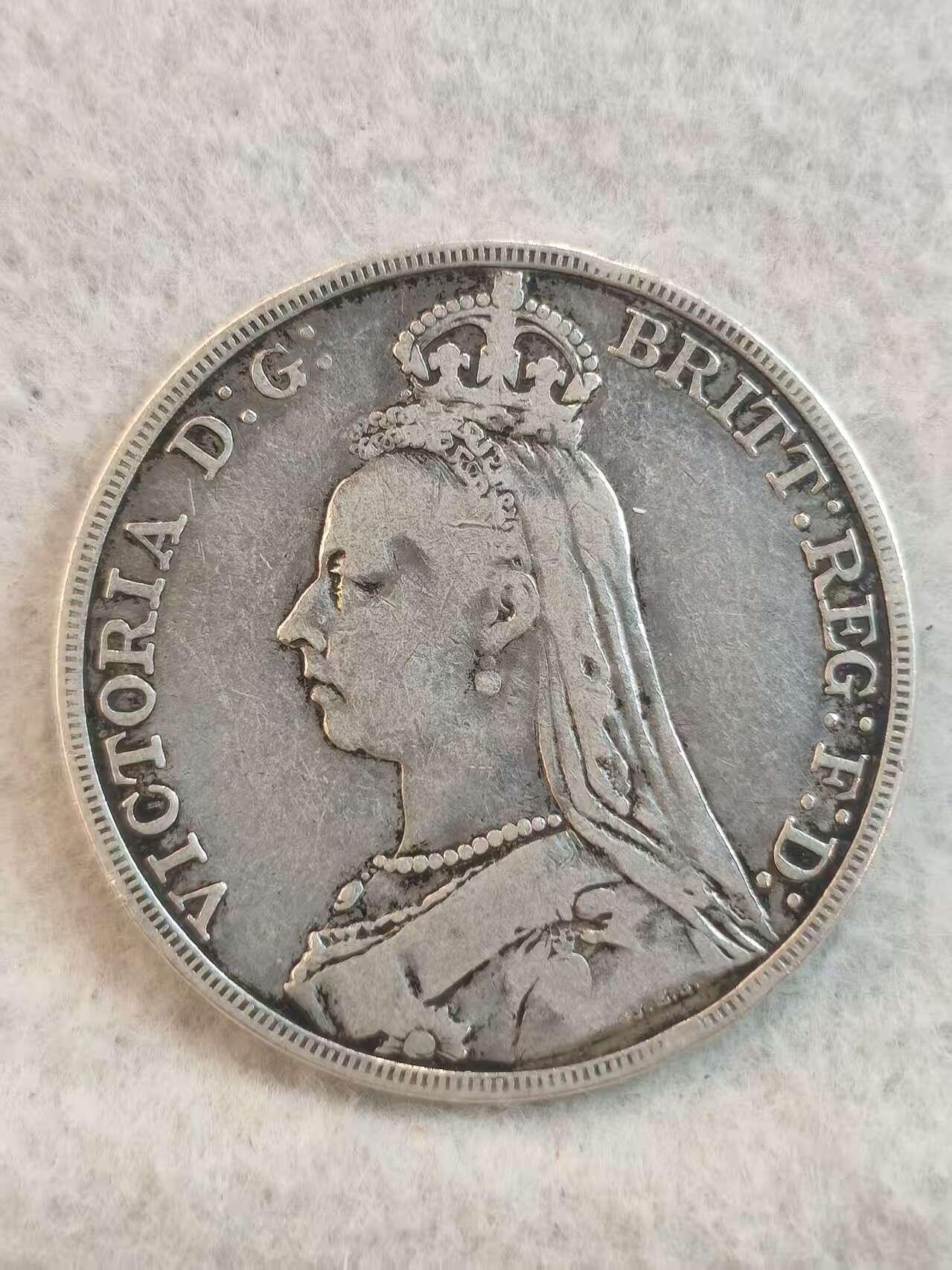 G&W世界散币，银币处理专场（第37场） 英国1892年1克朗  银币