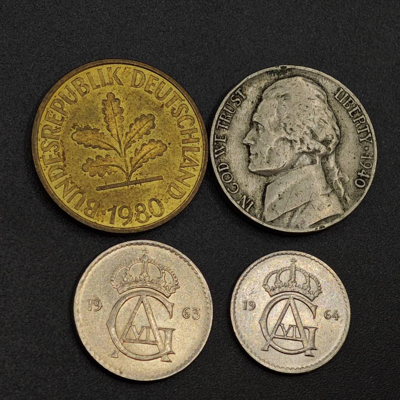 【淘币小摊】实时拍第八百零一拍   散币场   满百包邮可预留二周 每周一统一发货   散币4枚