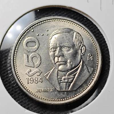 KK钱币收藏小铺  第374场  2月预留时间 周末发货 -  墨西哥50比索 好品