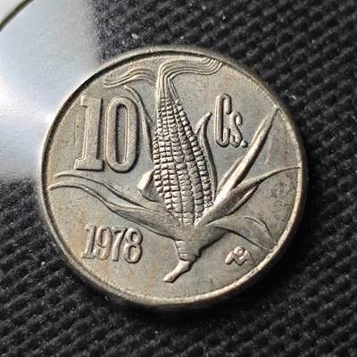 KK钱币收藏小铺  第374场  2月预留时间 周末发货 -  1978墨西哥10分 玉米 深打