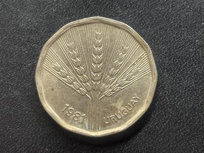 邮泉阁限时拍卖第三十六场 美洲硬币专场（硬币在国外。请付邮费6元。） - 乌拉圭1981年2新比索纪念币