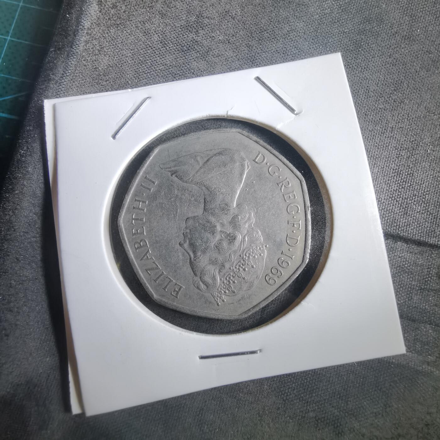 沼泽如烟--第908场 英国1969年50便士