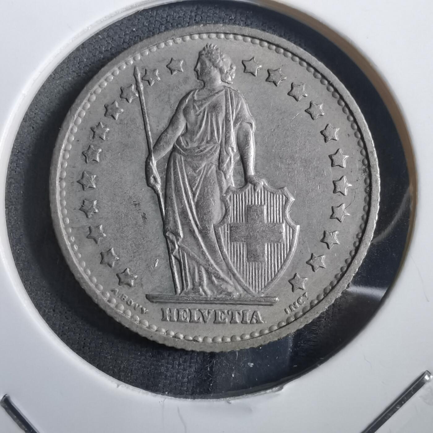 沼泽如烟--第908场 瑞士1968年1法郎