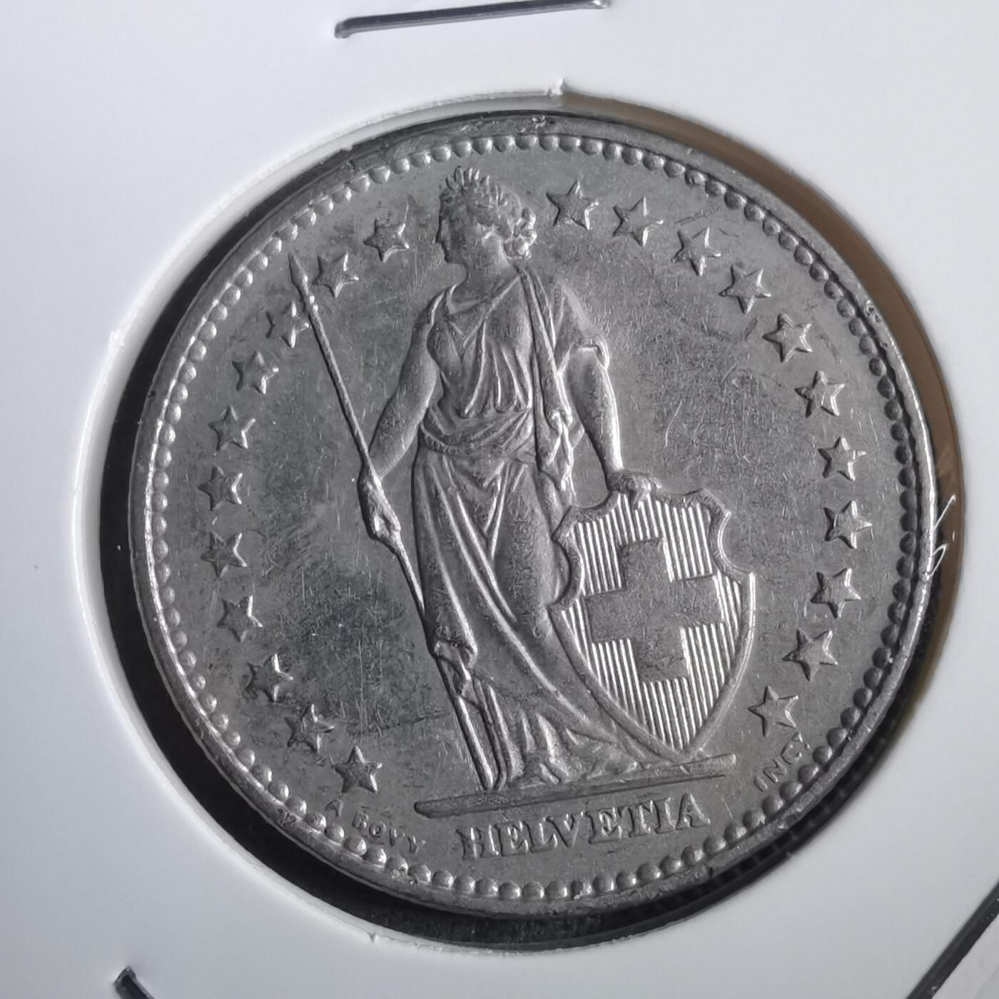 沼泽如烟--第908场 瑞士1968年2法郎