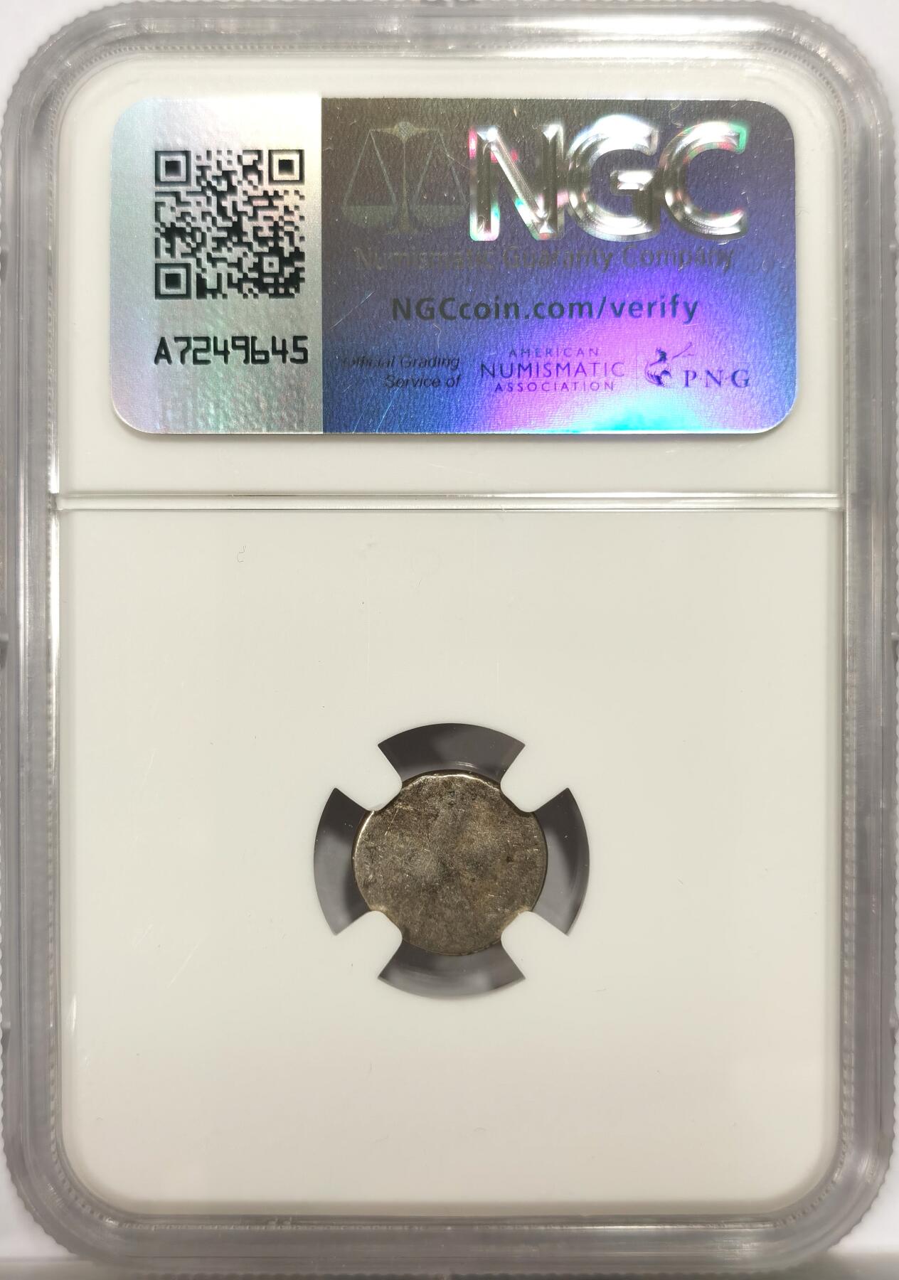 博洋堂世界钱币拍卖第147期（全场包邮） NGC XF45 柬埔寨1600-1860年神鸟2PE银币，打制上佳