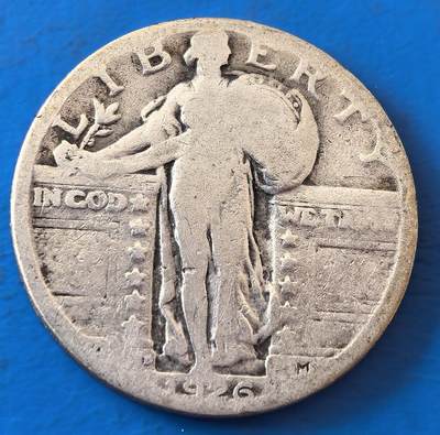 外国优质老铜币银币，周六九点倒数截拍，满百包邮，可寄存半年，喜欢朋友微信扫描二维码可直接参拍 - 美国1926年25分银币