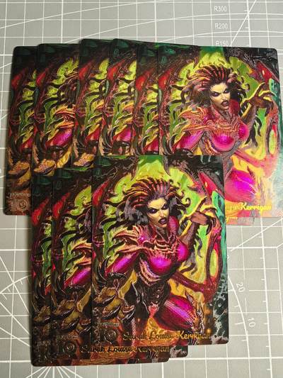 无佣金 不寄存 不收拍 链接少 我只是一个小小的卡牌收藏玩家   需要多宫大佬请私聊 部分卡牌设有底价（不想玩的那么累，即使有底价也会比市场价便宜的多，懂的自然懂） 拒绝小号抬价 大家放心拍 所有拍品部分套有卡膜 部分卡牌多宫 自制卡牌 不包厂瑕 放大镜 品控 勿拍 流拍商品会循环 感谢大家支持 留个关注 不定时上新 谢谢 - 奇点卡牌 订制 星际争霸 9宫