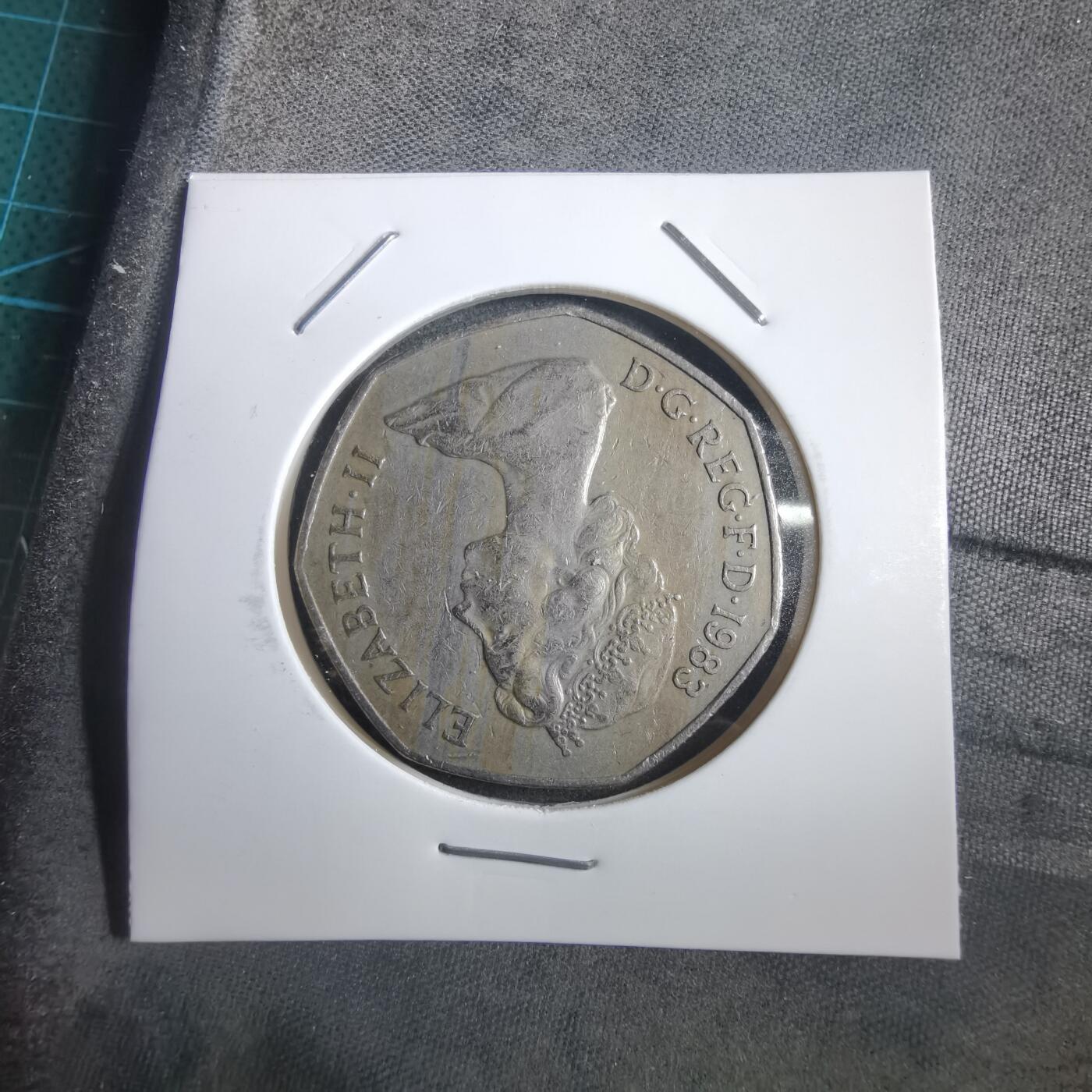 沼泽如烟--第908场 英国1983年50便士