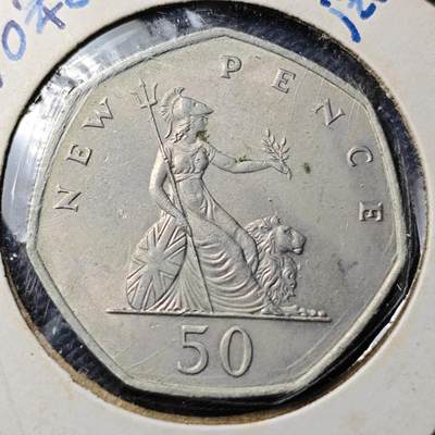 KK钱币收藏小铺  第374场  2月预留时间 周末发货 - 1969 英国50便士