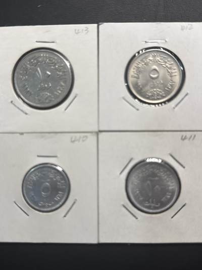 ❤️【币观天下】❤️ 第331期钱币拍卖- 2025.11.21周五晚上6点半场-长期征集拍品 - 埃及1967年4枚套