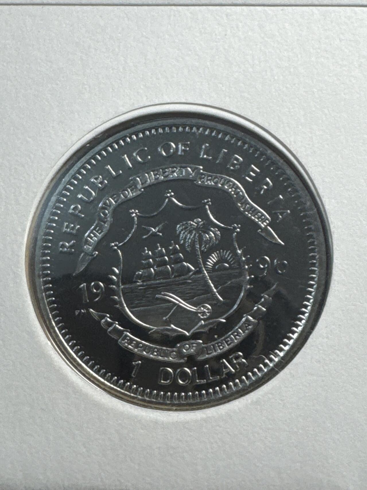 ❤️【币观天下】❤️ 第331期钱币拍卖- 2025.11.21周五晚上6点半场-长期征集拍品 利比亚毛主席纪念币封2枚镍币