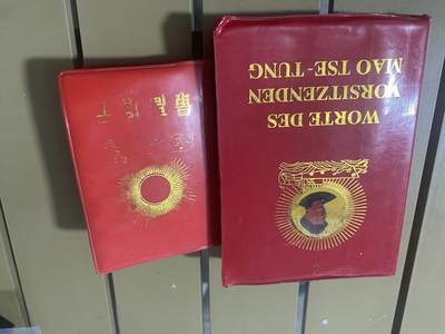 江南站红宝书，红色专场 - 红宝书（两本复刻，现代印刷品）