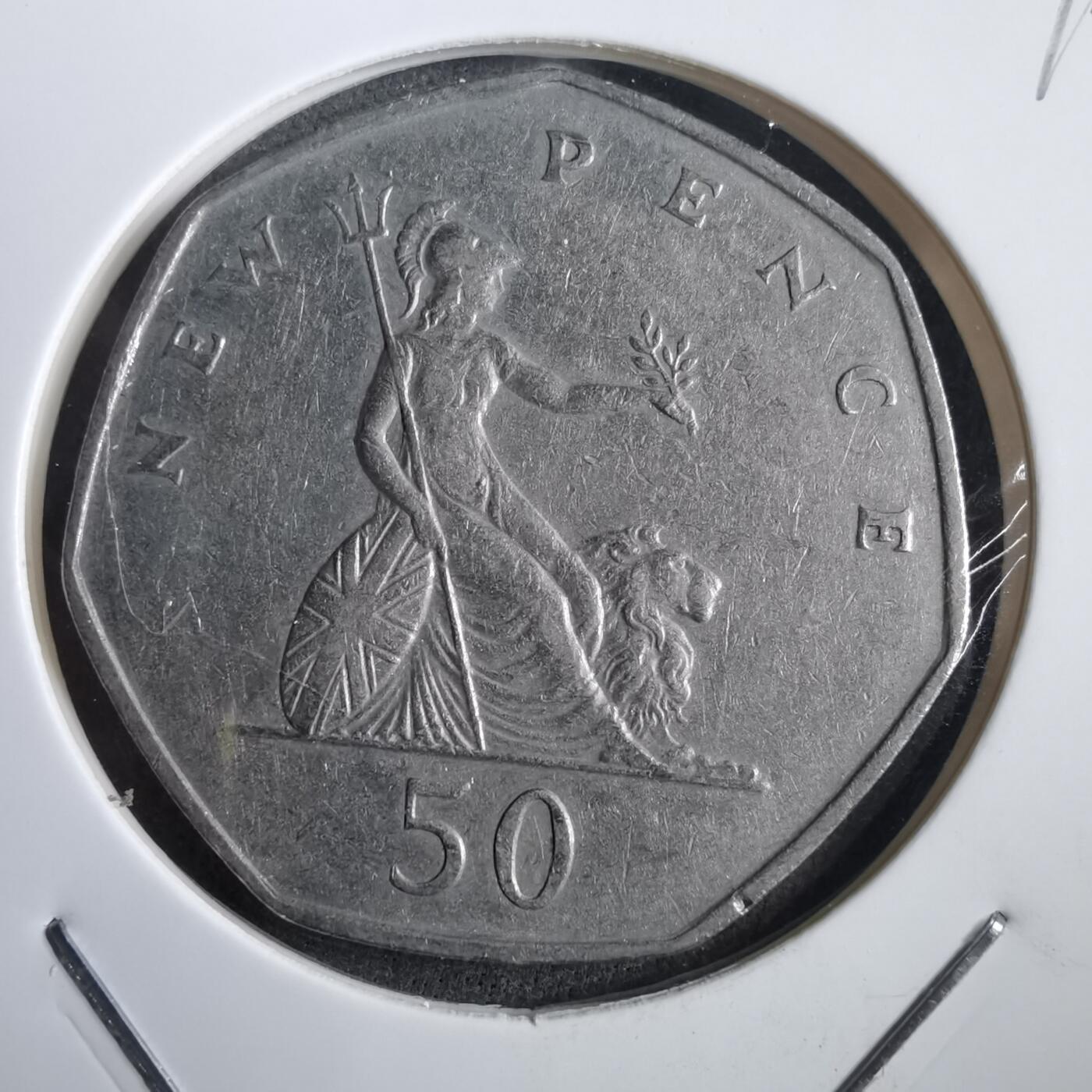 沼泽如烟--第908场 英国1969年50便士