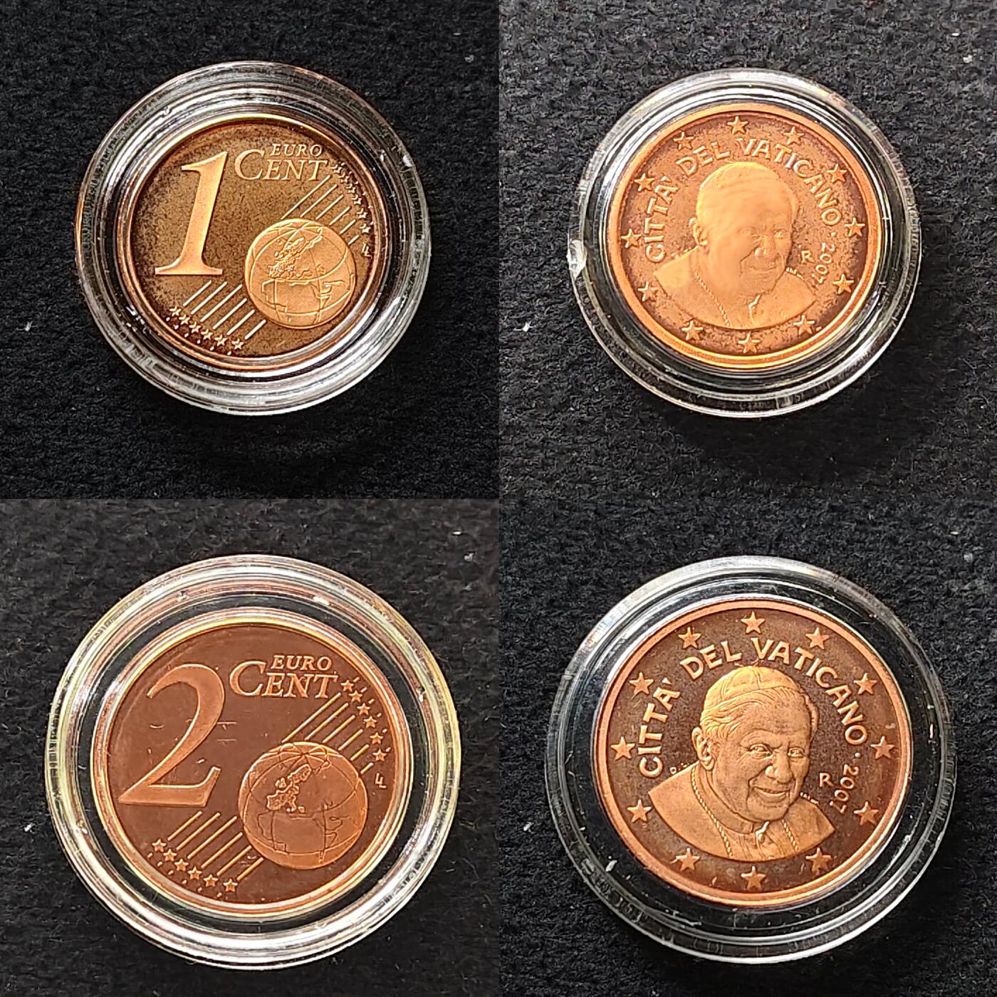 【全场包邮】纯粹捡漏拍479场（免费代拍第16场） 梵蒂冈2007年官方精制套币-盒证全-含45克圣马可磨砂仿古超大纪念银章