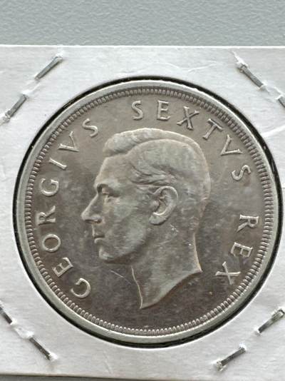 ❤️【币观天下】❤️ 第331期钱币拍卖- 2025.11.21周五晚上6点半场-长期征集拍品 - 南非1948年5兰特高银币