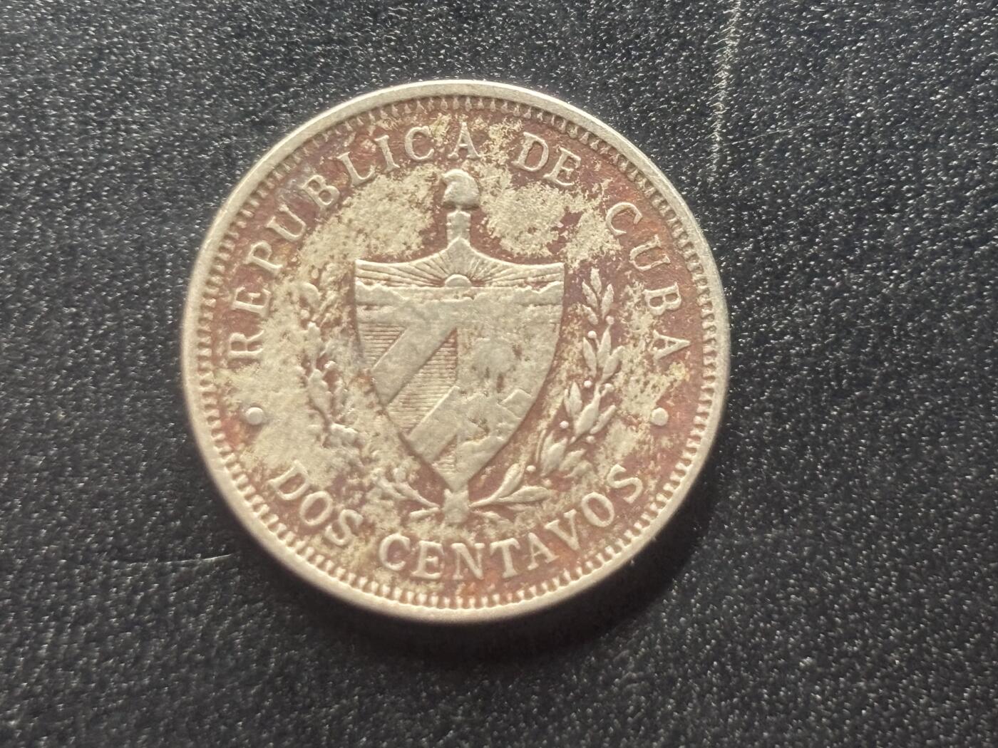 邮泉阁限时拍卖第三十六场 美洲硬币专场（硬币在国外。请付邮费6元。） 古巴1915年2分