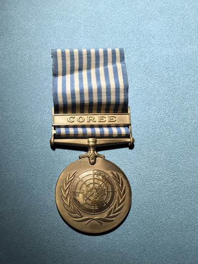 盛世勋华——号角文化勋章邮票专场拍卖第288期 - 联合国朝鲜战争奖章 法文版