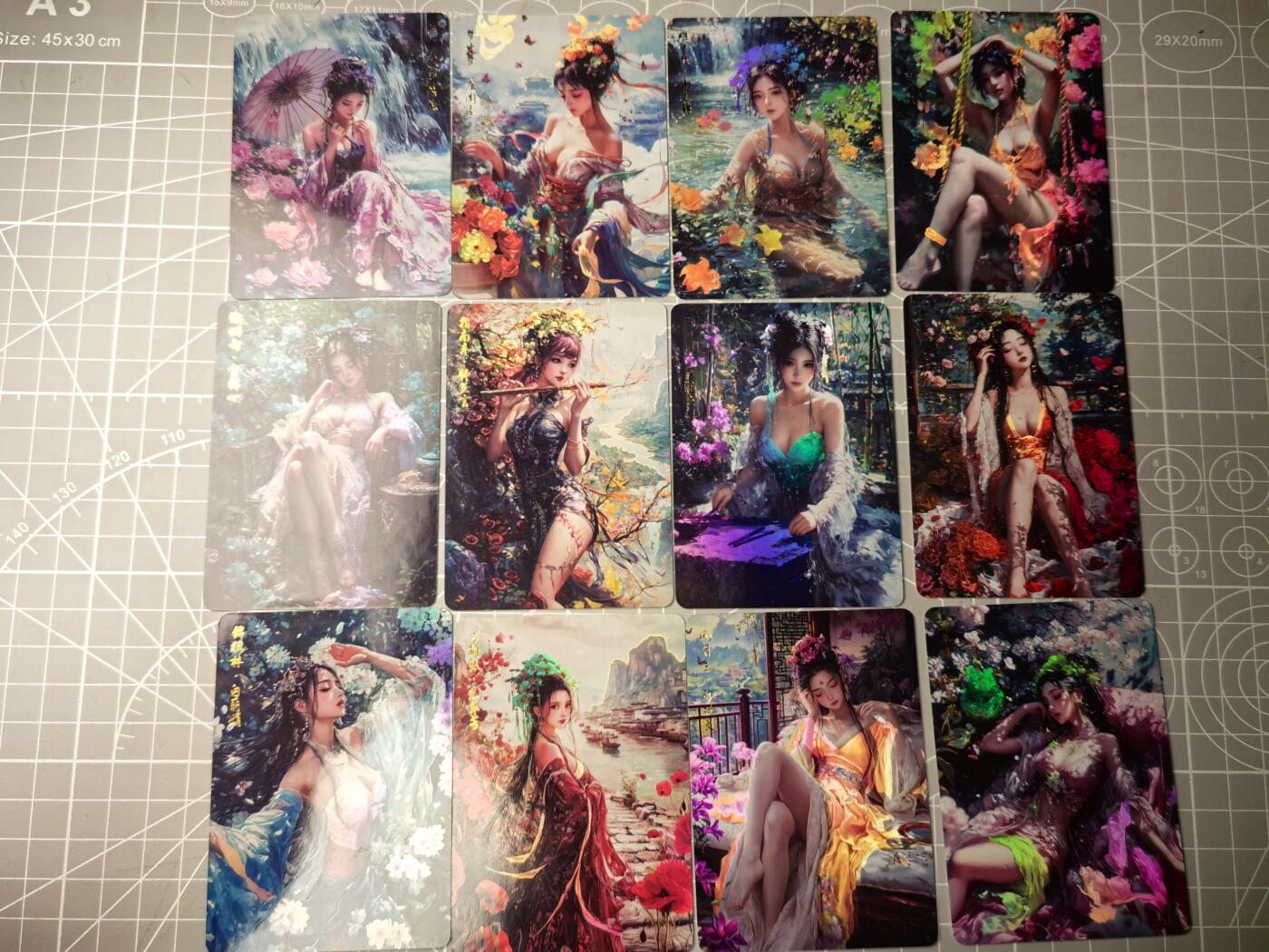 无佣金 不寄存 不收拍 链接少 我只是一个小小的卡牌收藏玩家   需要多宫大佬请私聊 部分卡牌设有底价（不想玩的那么累，即使有底价也会比市场价便宜的多，懂的自然懂） 拒绝小号抬价 大家放心拍 所有拍品部分套有卡膜 部分卡牌多宫 自制卡牌 不包厂瑕 放大镜 品控 勿拍 流拍商品会循环 感谢大家支持 留个关注 不定时上新 谢谢 阿宅 百花群芳 12张彩闪