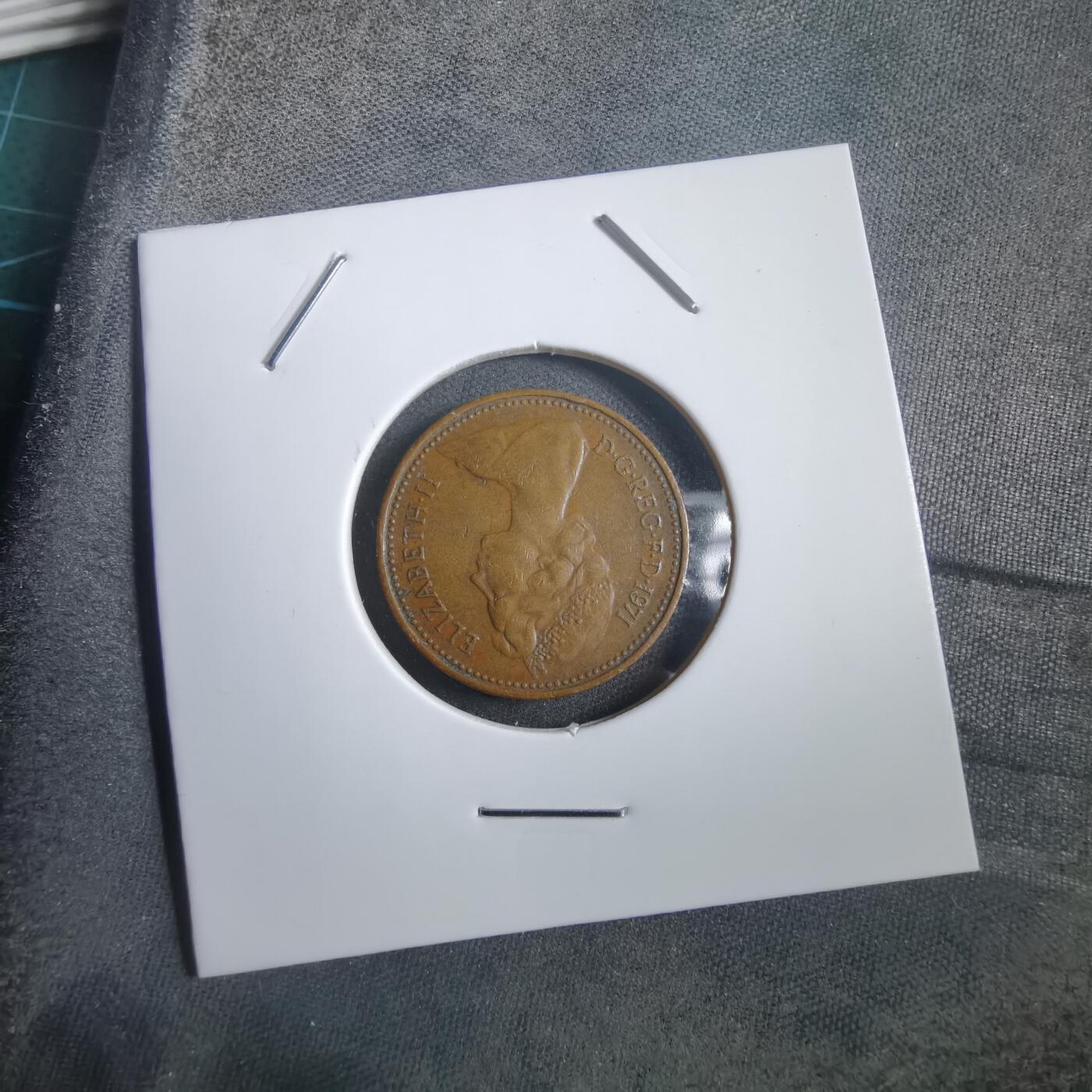 沼泽如烟--第908场 英国1971年1便士